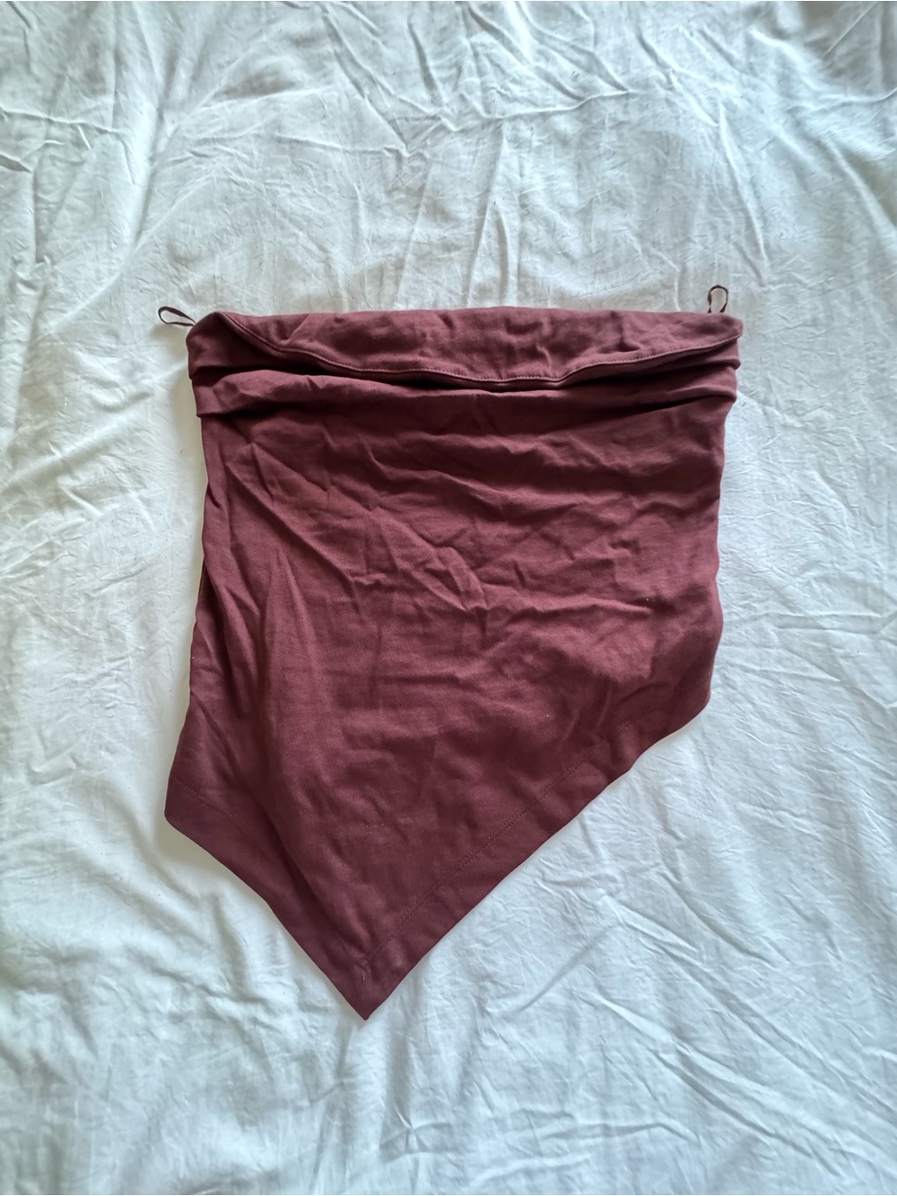 Zara Asymmetrical Pointed Hem Skirt - Wine